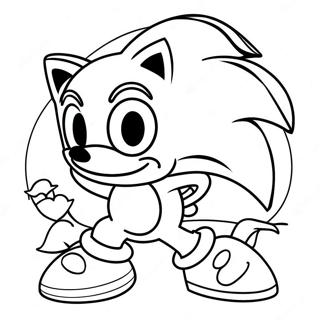 Sonic Walentynki Kolorowanki