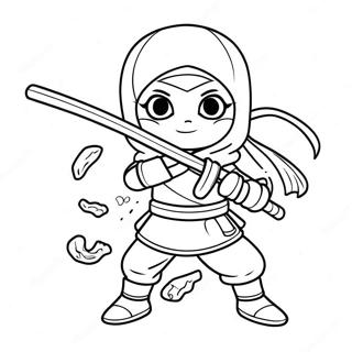 Kolorowanka Ninja Dziewczyna 67021-55327