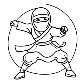 Kolorowanka Bezwzgledna Ninja Dziewczyna W Akcji 67022-55347