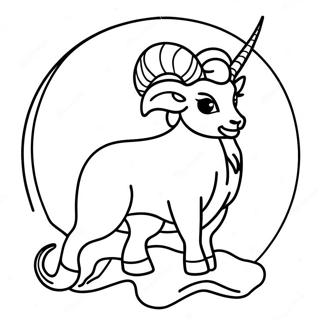 Kolorowanka Znaku Zodiaku Koziorozca 67302-55522