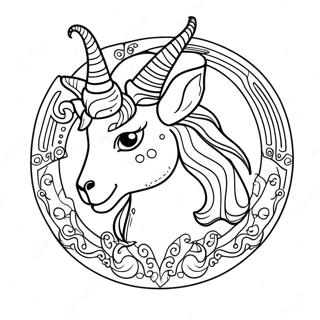 Kolorowanka Znaku Zodiaku Koziorozca 67302-55523