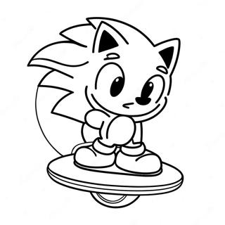 Kolorowanka Z Sonic Na Desce 68764-56685