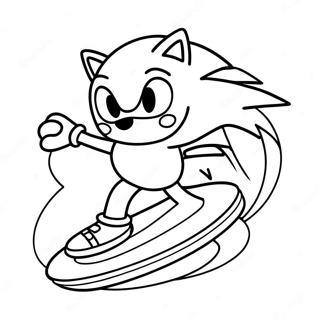 Kolorowanka Z Sonic Na Desce 68764-56688