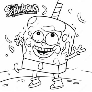 Spongebob Kolorowanka Na Urodziny 69113-56967