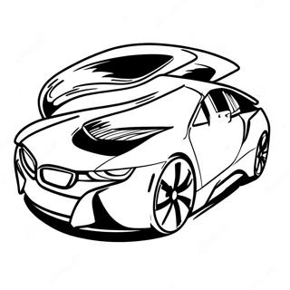 Bmw I8 Kolorowanki