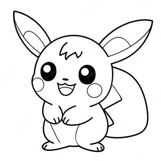 Kolorowanka Z Uroczym Chibi Pikachu 69384-57181