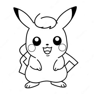 Kolorowanka Z Uroczym Chibi Pikachu 69384-57184