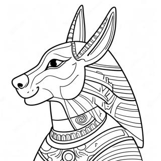 Anubis Z Hieroglifami Kolorowanka 69584-57346