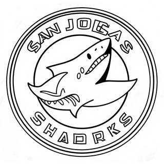 Kolorowanka Logo San Jose Sharks 69713-57439