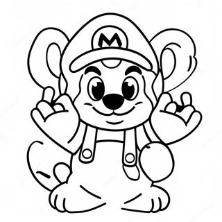 Tanooki Mario Kolorowanki