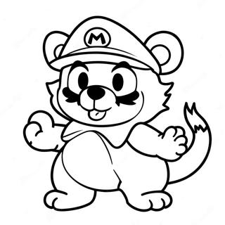 Kolorowanka Tanooki Mario 69963-57615