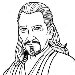 Kolorowanka Qui Gon Jinn 70753-58483