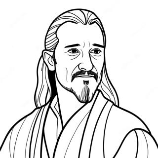 Kolorowanka Qui Gon Jinn 70753-58484