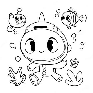 Kolorowanka Uroczy Vegimal Octonauts Na Podwodnej Przygody 71984-59471