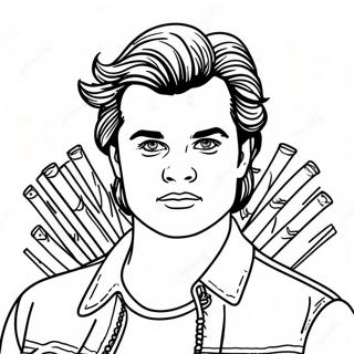 Fajny Steve Harrington Z Wlosami Kolorowanka 72515-59891