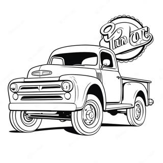 Kolorowanka Vintage Pickup Truck 72935-60220