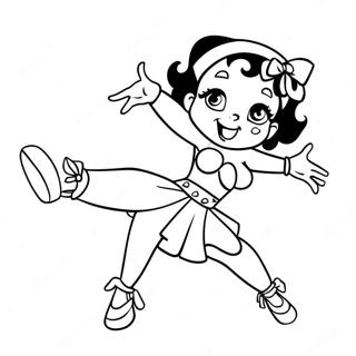 Betty Boop Tanczaca Kolorowanka 732-587