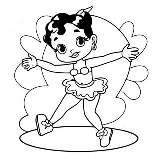 Betty Boop Tanczaca Kolorowanka 732-588