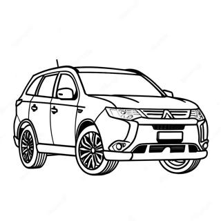 Kolorowanka Z Suv Em Mitsubishi Outlander 73415-60606