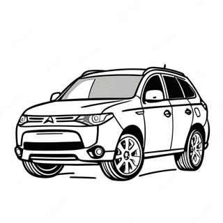 Kolorowanka Z Suv Em Mitsubishi Outlander 73415-60608