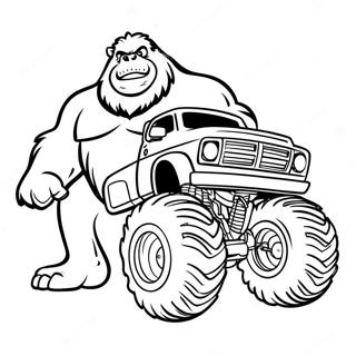 Kolorowanka Monster Truck Bigfoot 74035-61096