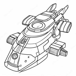 Kolorowanka Z Kolorowym Statkiem Kosmicznym Lego 74216-61240