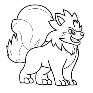 Kolorowanka Arcanine W Akcji 74416-61392