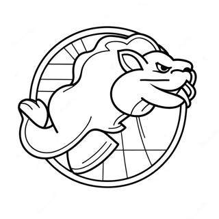 Kolorowanka Z Logo Detroit Lions 7644-6211