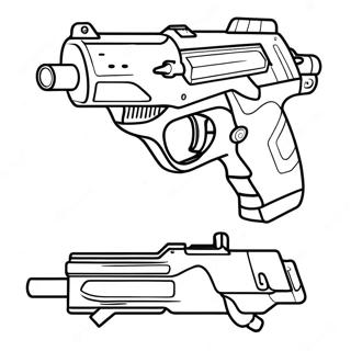 Kolorowanka Z Pistoletami Nerf 7774-6314