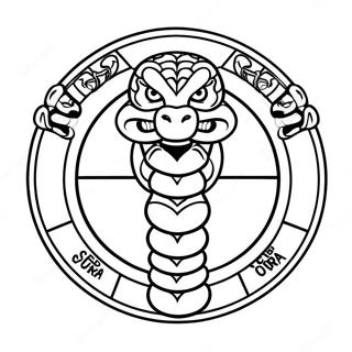 Kolorowanka Z Logo Cobra Kai 7964-6466