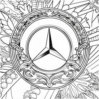 Kolorowanka Z Logo Mercedesa 8094-6569