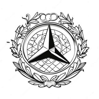 Kolorowanka Z Logo Mercedesa 8094-6570