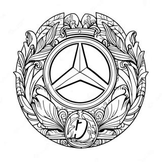 Kolorowanka Z Logo Mercedesa 8094-6571