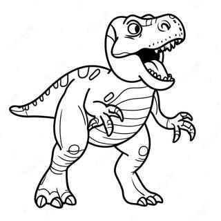 T Rex Ryczacy Do Kolorowania 8176-6629