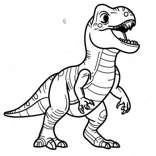 T Rex Ryczacy Do Kolorowania 8176-6630