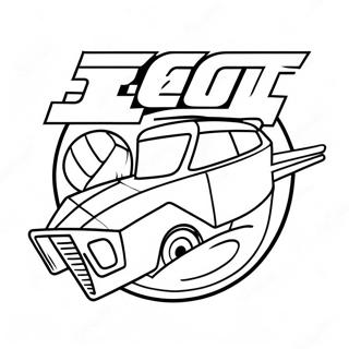 Kolorowanka Z Logo Rocket League 8395-6880