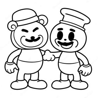 Kolorowanka Przygoda Cuphead I Mugman 892-715