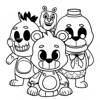 Kolorowanka Z Postaciami Z Five Nights At Freddys 8936-7303