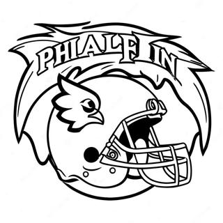 Kolorowanka Logo Philadelphia Eagles 901-718