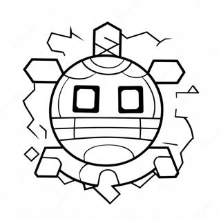 Kolorowanka Z Logo Geometry Dash 9116-7446