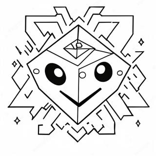 Kolorowanka Z Logo Geometry Dash 9116-7447